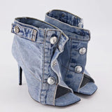 Denim Booties