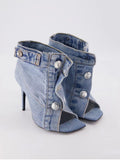 Denim Booties