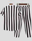 Men's Striped Two Piece