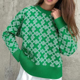 High Fashion Geometric Sweater