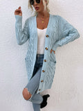 Twisted Rope Cardigan Sweater