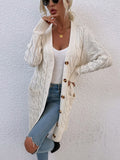 Twisted Rope Cardigan Sweater