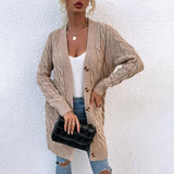 Twisted Rope Cardigan Sweater