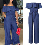 Denim Ruffle Romp