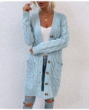 Twisted Rope Cardigan Sweater