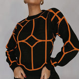 High Fashion Geometric Sweater