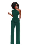 One Shoulder Evening Jumpsuit