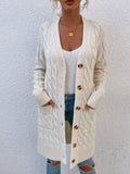 Twisted Rope Cardigan Sweater