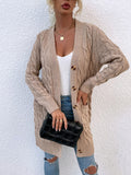 Twisted Rope Cardigan Sweater