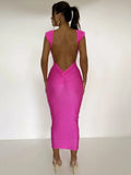 Sexy Backless Maxi Dress For Women