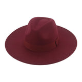 Fedora Wide Brim Felted Hat