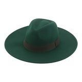 Fedora Wide Brim Felted Hat