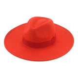 Fedora Wide Brim Felted Hat