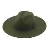 Fedora Wide Brim Felted Hat