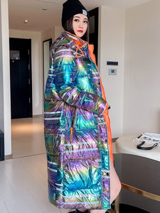 Iridescent Trendy Winter Coat