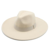 Fedora Wide Brim Felted Hat