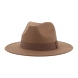 Fedora Wide Brim Felted Hat