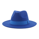 Fedora Wide Brim Felted Hat