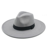 Fedora Wide Brim Felted Hat