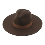 Fedora Wide Brim Felted Hat