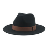 Fedora Wide Brim Felted Hat