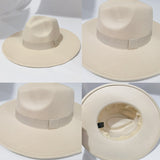 Fedora Wide Brim Felted Hat