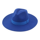 Fedora Wide Brim Felted Hat