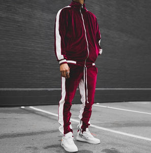 Men's Velour Casual 2 Piece Set