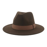 Fedora Wide Brim Felted Hat